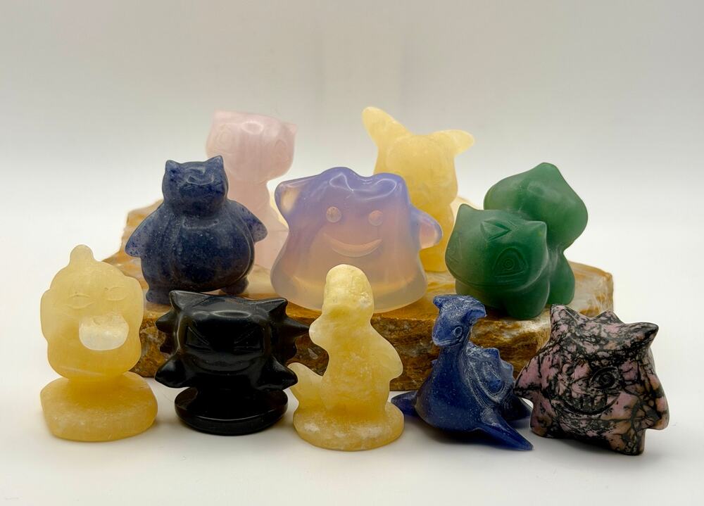 10 Piece Pokémon Crystal Carving Set